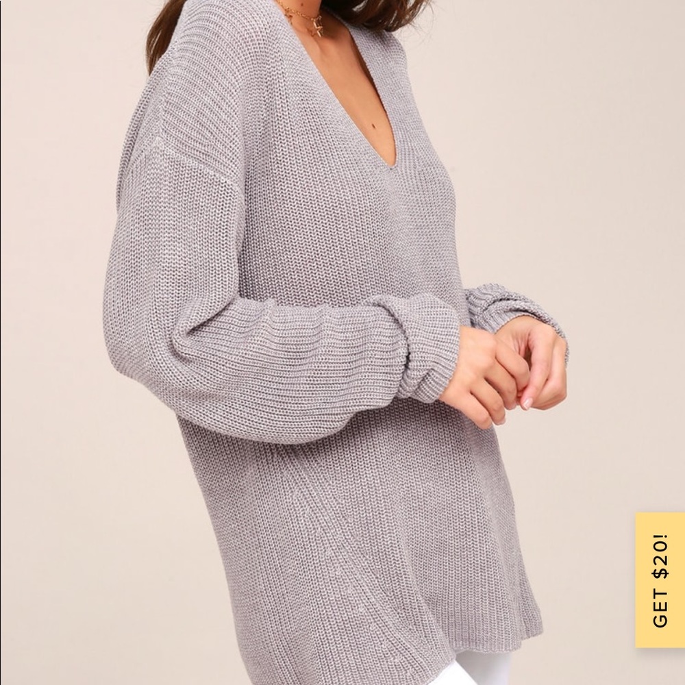 Grey Oversized Sweater